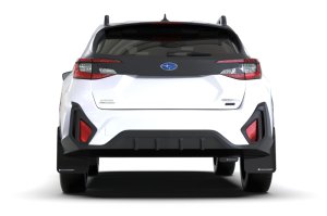 Subaru XV Crosstrek Mud Flap Kit - Front + Rear - Rally Armor - UR Black with White Logo - Black with White Logo - `24-`25